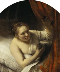 Une femme au lit